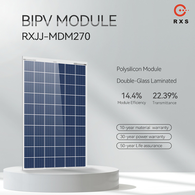 Hoger vermogen BIPV zonnepanelen Klasse A polykristallijn silicium zonnecel