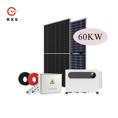 Volledige Zonne-energieopslag op Net Hybride Zonnestelsel 60KW 100KW 1MW